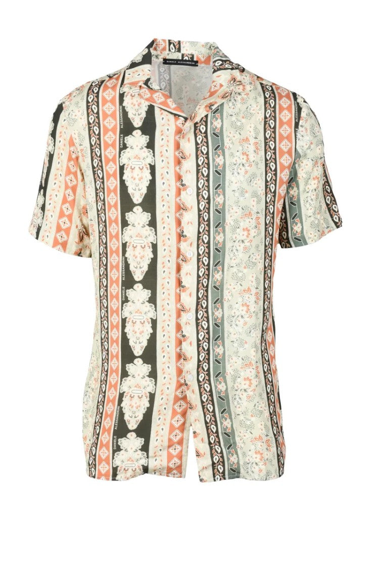 Daniele Alessandrini Multicolor Printed Shirt