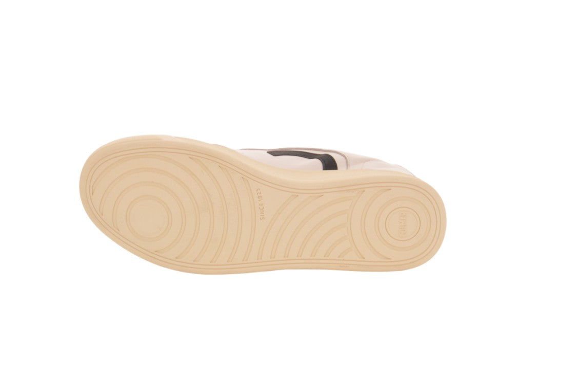 Colmar White Soft Leather Suede Accent Sneakers