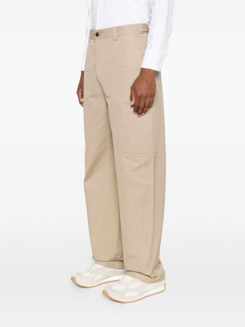 Givenchy High-Waisted Wide-Leg Trousers With Side Pockets