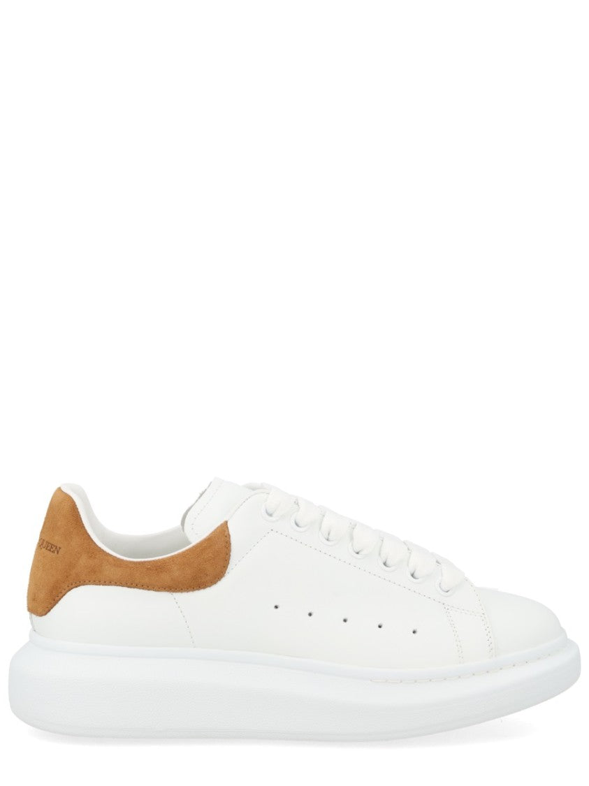 Alexander Mcqueen Oversized White Calf Suede Sneakers