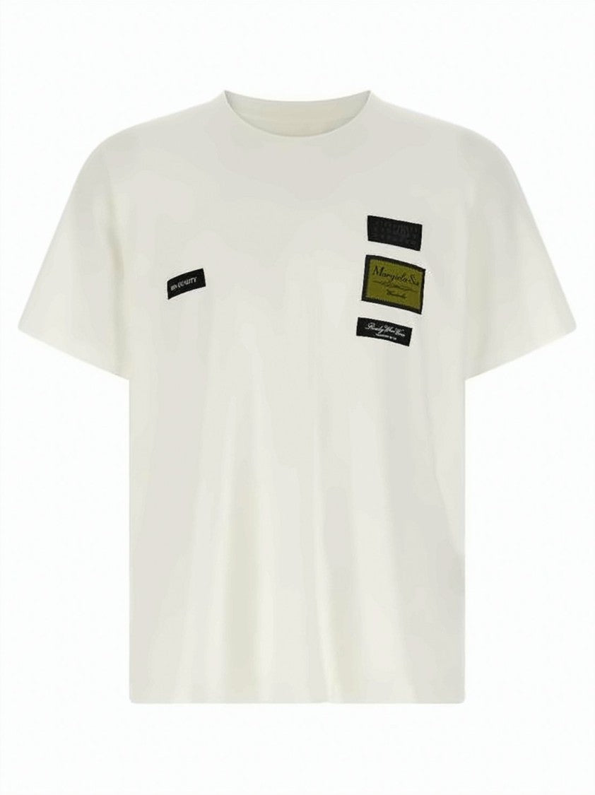 Mm6 By Maison Margiela Crew Neck T-Shirt With Distinctive Patches