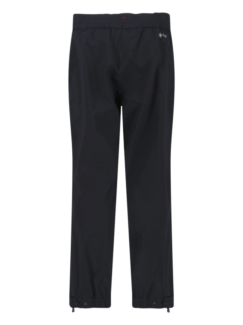 Moncler Grenoble Black Technical Mid-Rise Straight Ski Trousers
