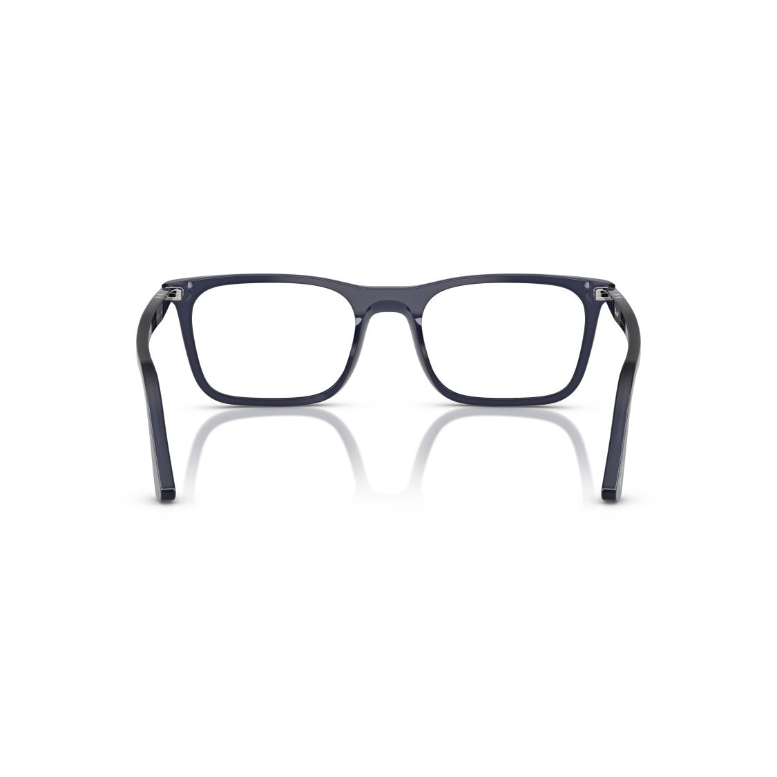 Persol 0Po3358v Rectangular Acetate Eyeglasses With Subtle Metallic Details