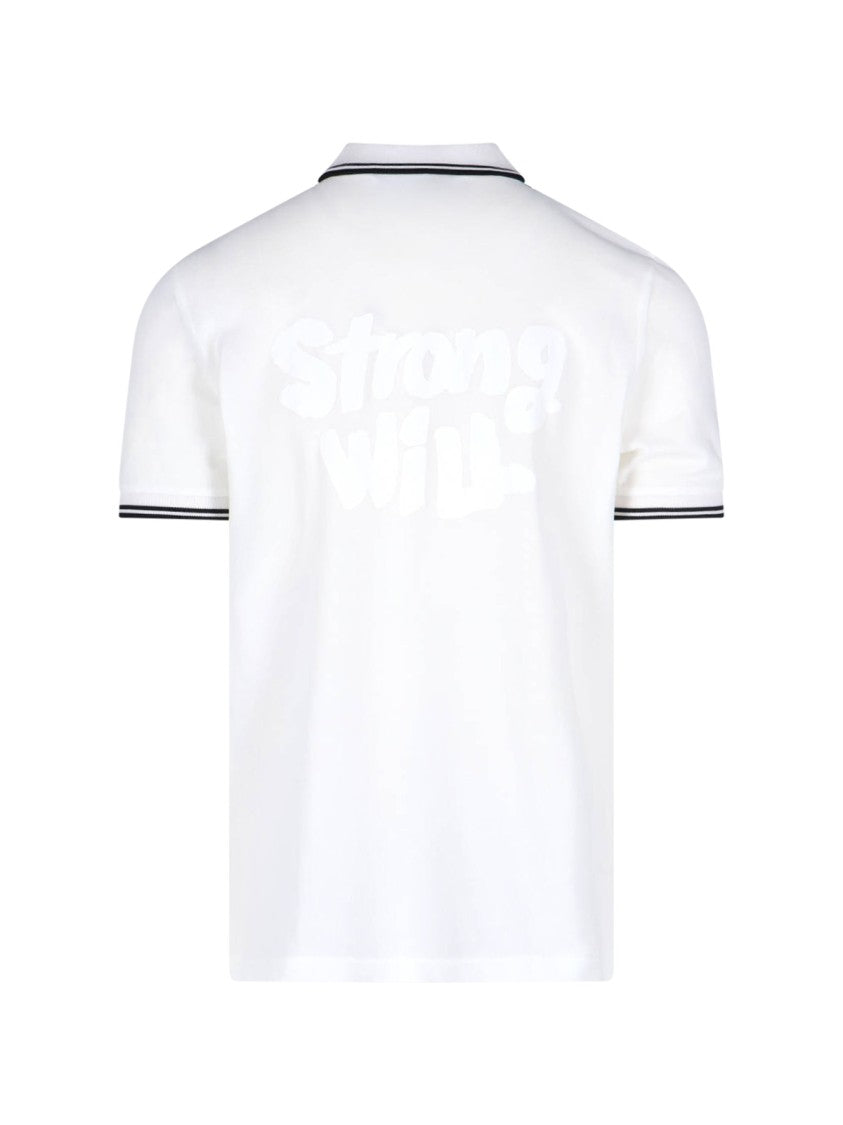 Comme Des Garçons Shirt Logo Polo – White