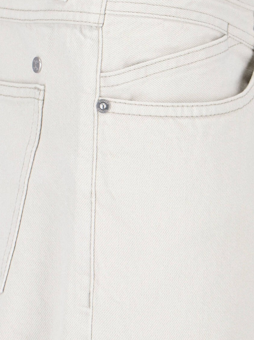 Closed Grey Straight-Leg Cotton Denim Jeans