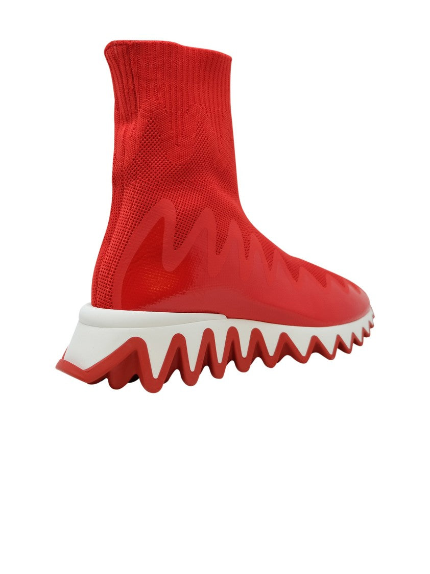 Christian Louboutin Loubi Fabric Sharkysock Sneakers