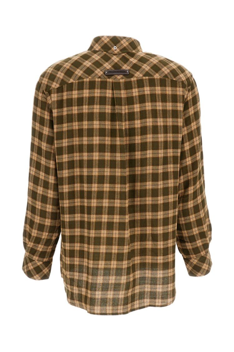 Wales Bonner Multicolor Ritual Checked Flannel Shirt