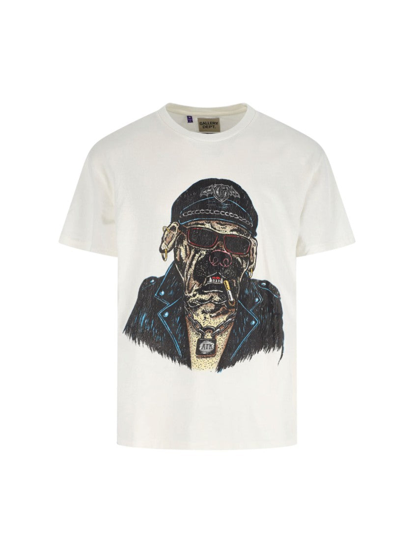 Gallery Dept. Classic White T-Shirt With Minimalist Design