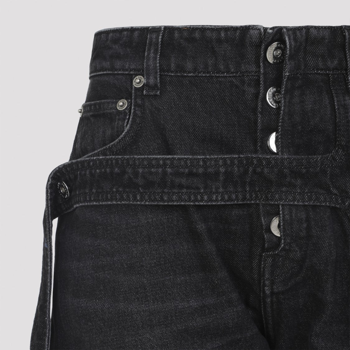 Jean Paul Gaultier High-Waisted Jeans With Attached Belt