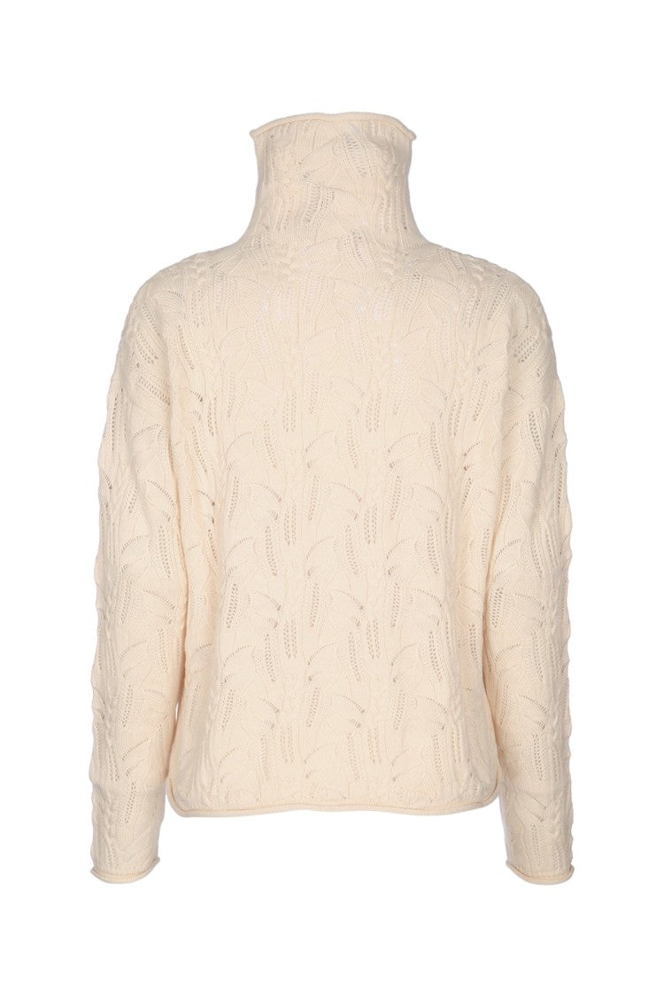 Mm Studio Textured High Neck Top
