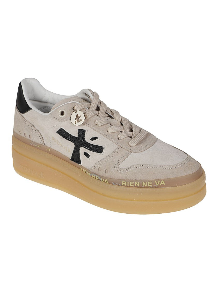 Premiata Micol Calf Leather Low-Top Sneakers