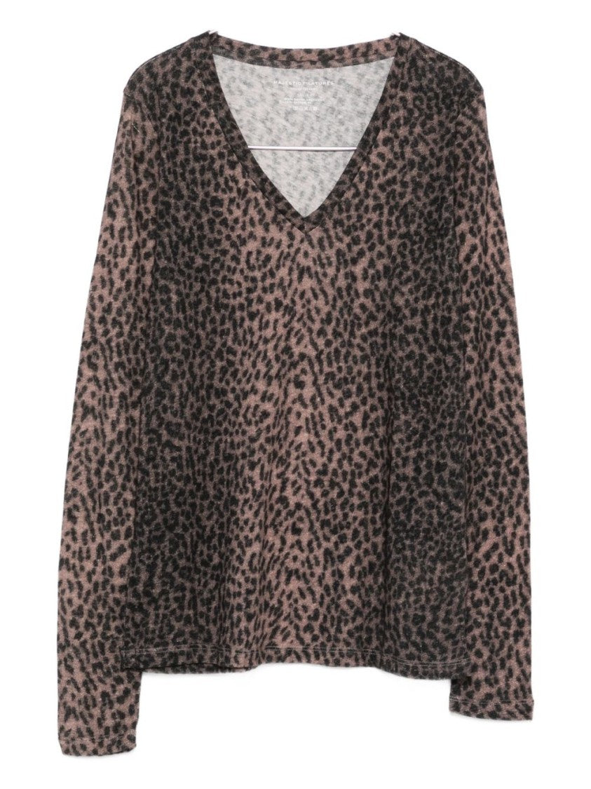 Majestic Filatures Pink Cashmere Blend Sweater