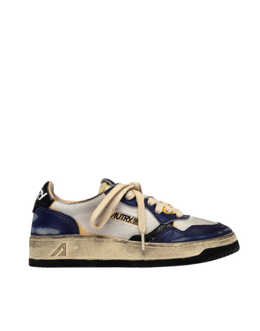 Autry White Leather Mesh Medalist Sneakers