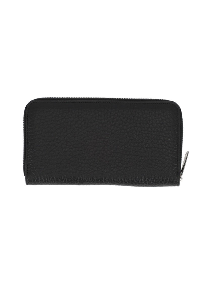 Claudio Orciani Zip Around Soft Textured Calf Leather Wallet