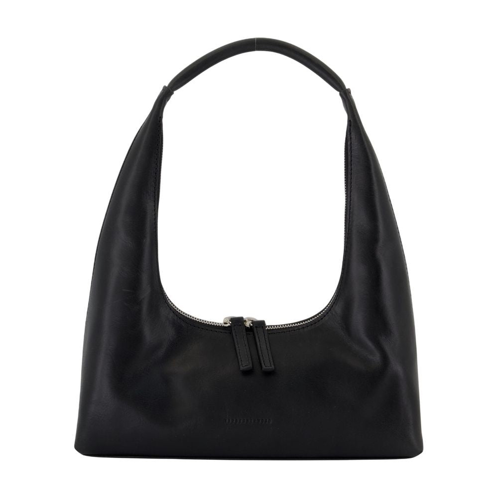 Margesherwood Hobo Shoulder Bag - Leather - Black