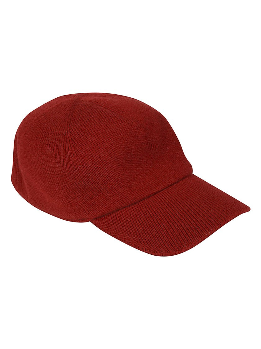 Guest In Residence Deep Red Knitted Wool-Cashmere Baseball Cap
