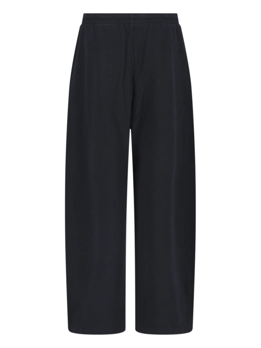 Alexander Wang Black Elasticated Waist Straight-Leg Sweatpants