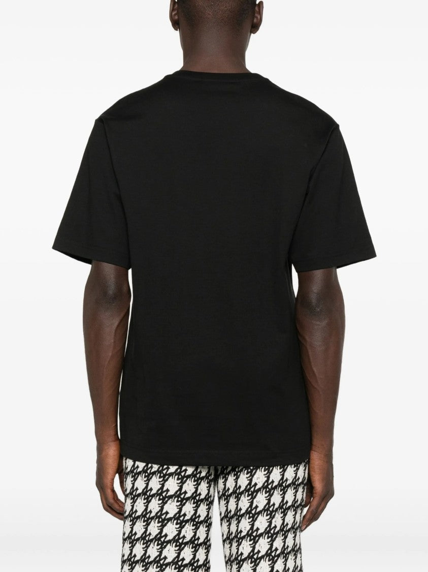 Dolce & Gabbana Black Short-Sleeve Script Logo T-Shirt