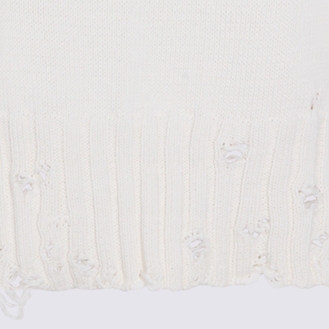 Marni Sleeveless White Cotton Knit Top