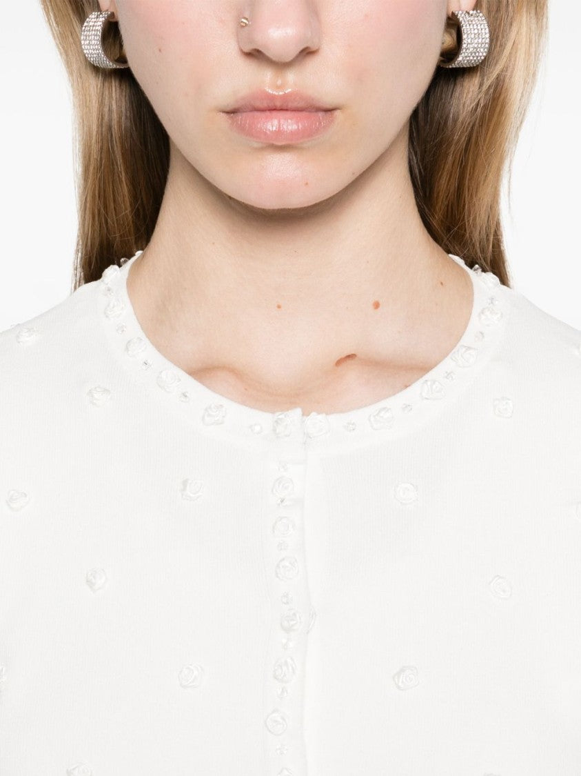 Blugirl Lightweight Cardigan With Floral Motifs