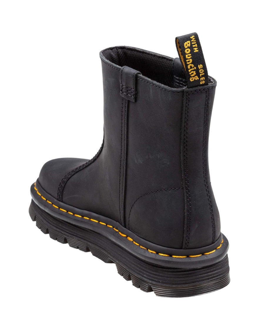 Dr. Martens Stivaletto Zebzag Rigger In Pelle Colore Nero