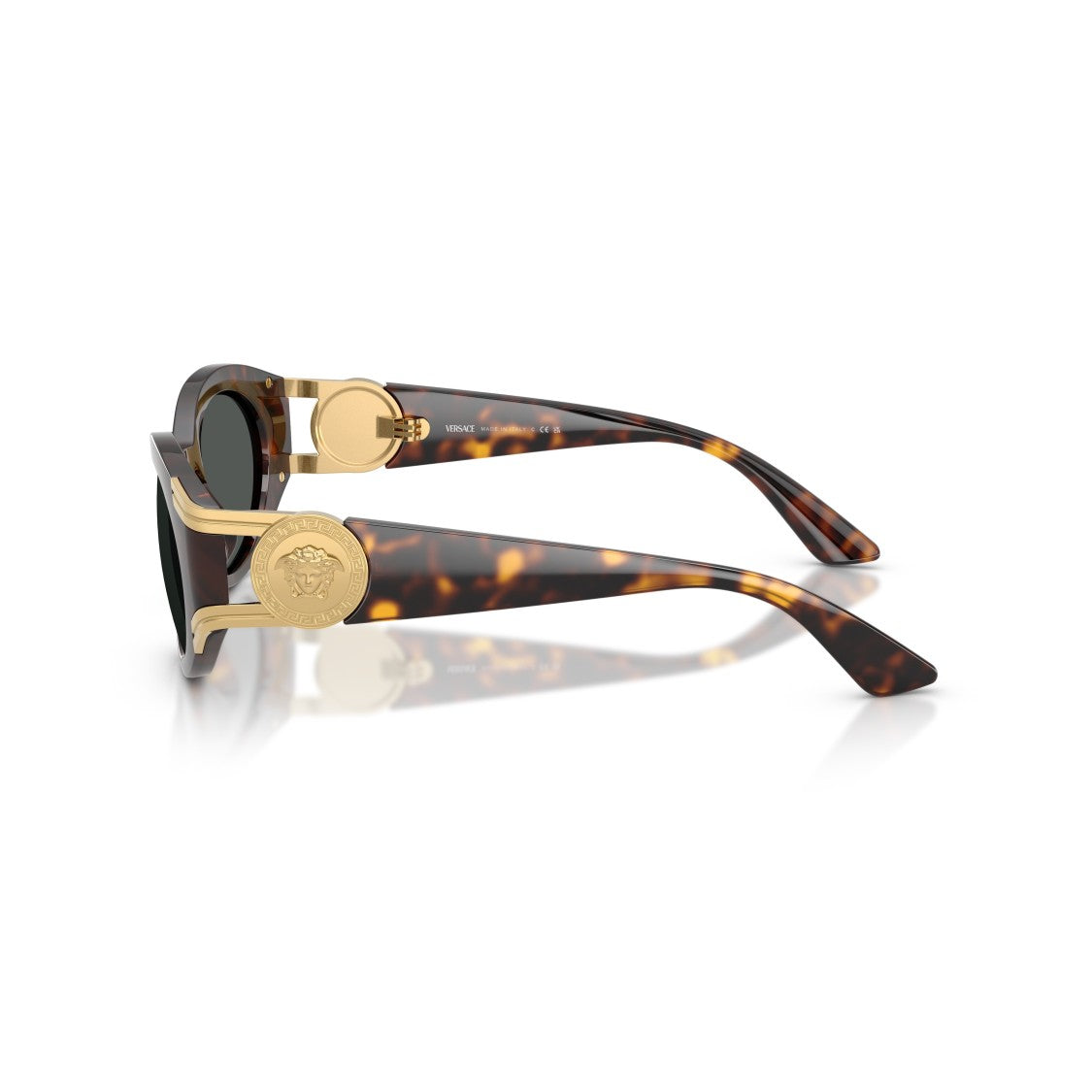 Versace 0Ve4503u Oval Tortoiseshell Sunglasses