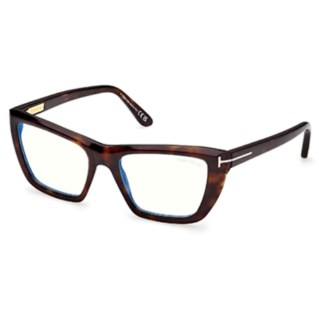 Tom Ford Ft6047-B Oversized Square Tortoiseshell Acetate Eyeglasses