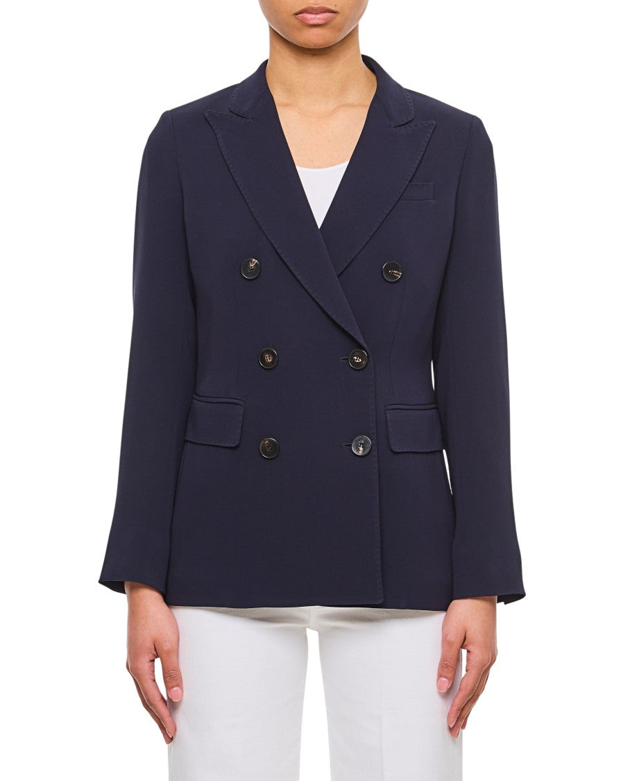 Alberto Biani Double-Breasted Cady Blazer