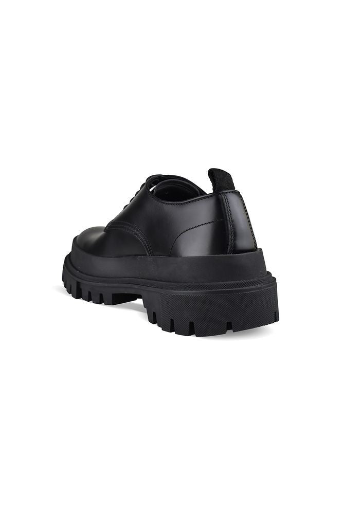 Dolce & Gabbana Shiny Black Leather Derby