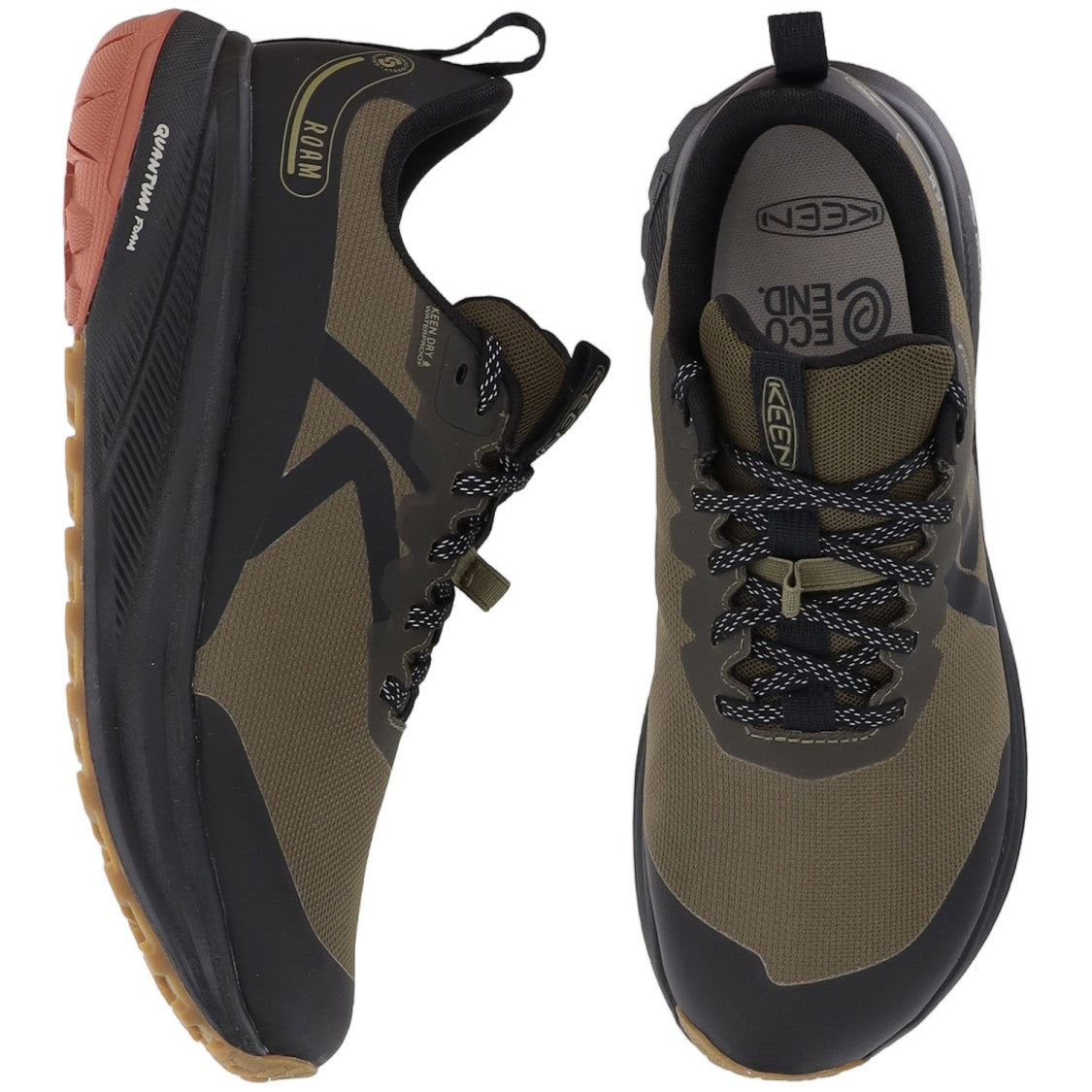 Keen Dark Green Mesh Rubber Sole Sneakers