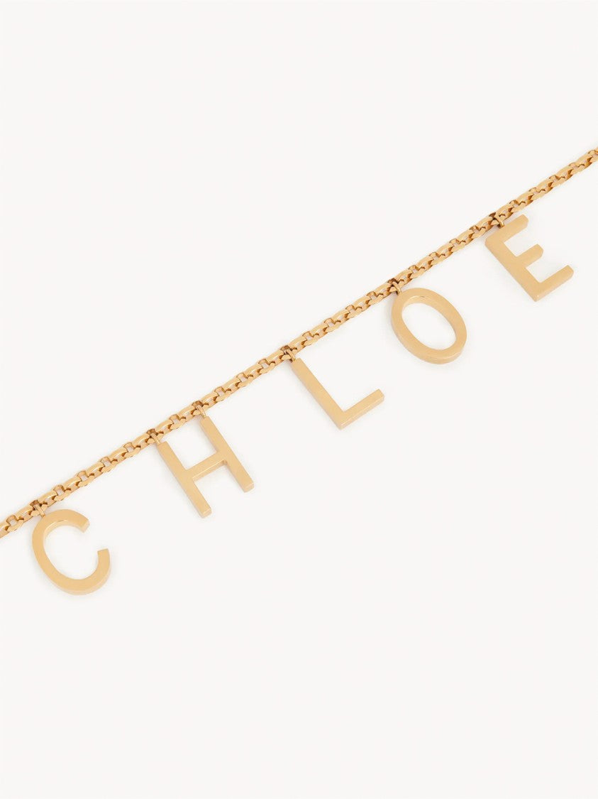 Chloé Polished Brass Necklace