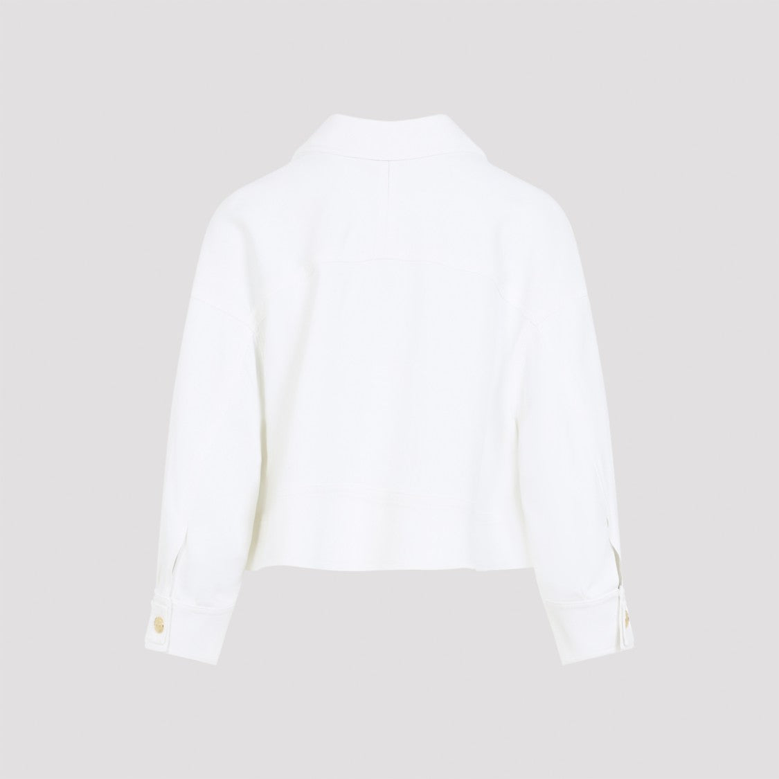 Elisabetta Franchi Ivory White Boxy Jacket