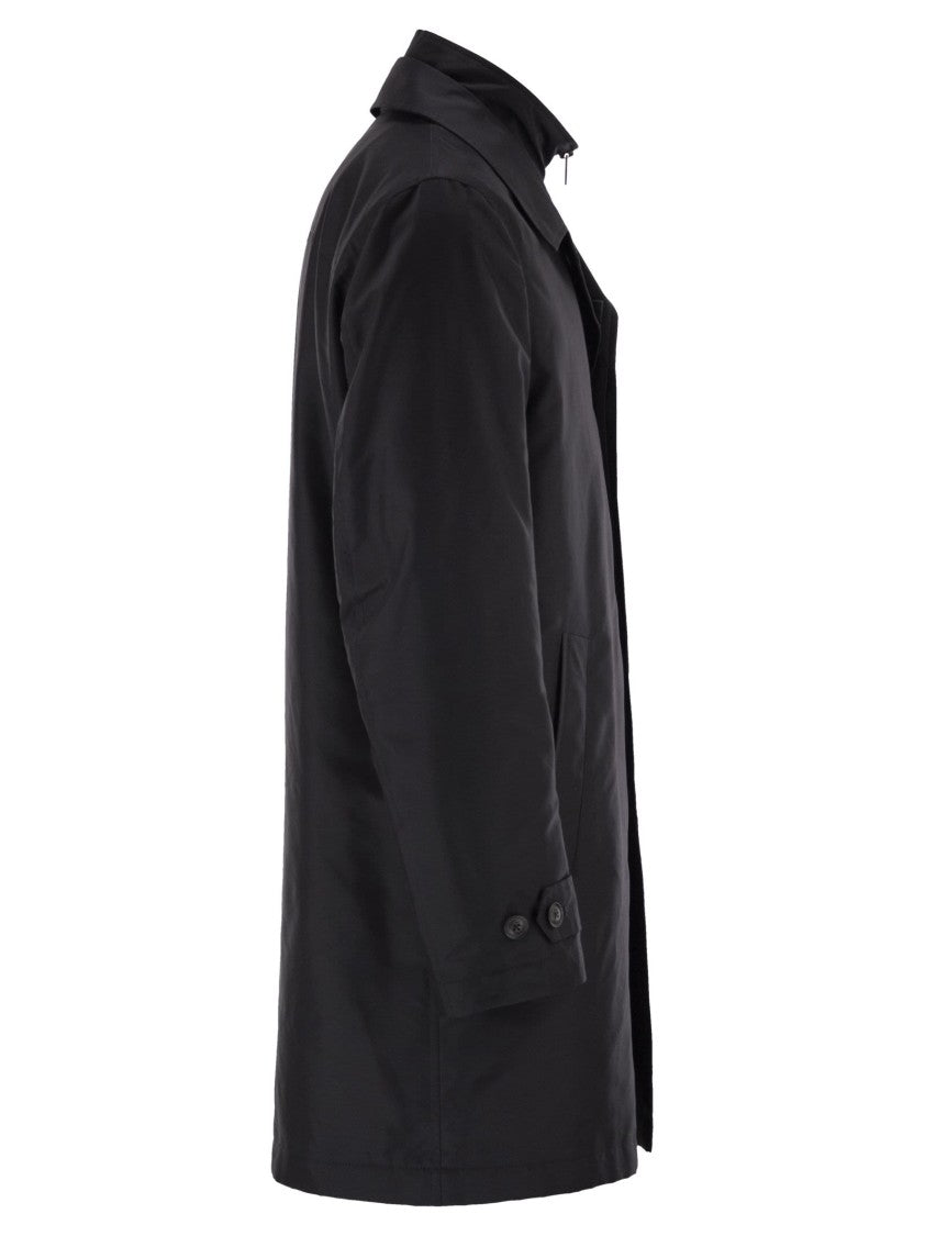 Fay Morning Coat In Technical Poplin