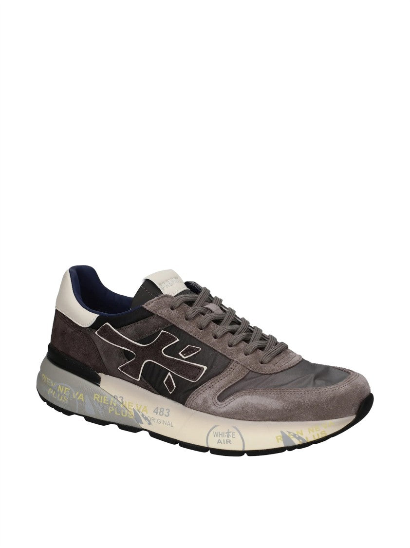 Premiata Low-Profile Suede Fabric Sneakers