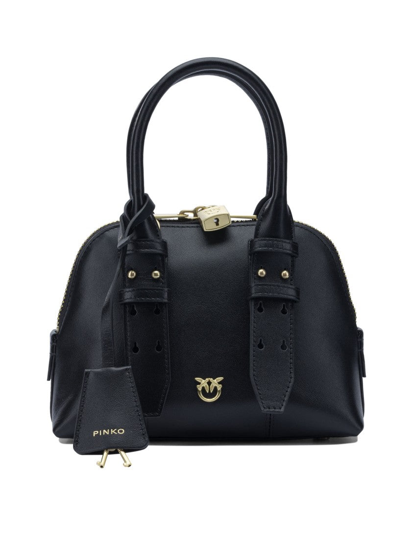 Pinko Black Leather Handbag