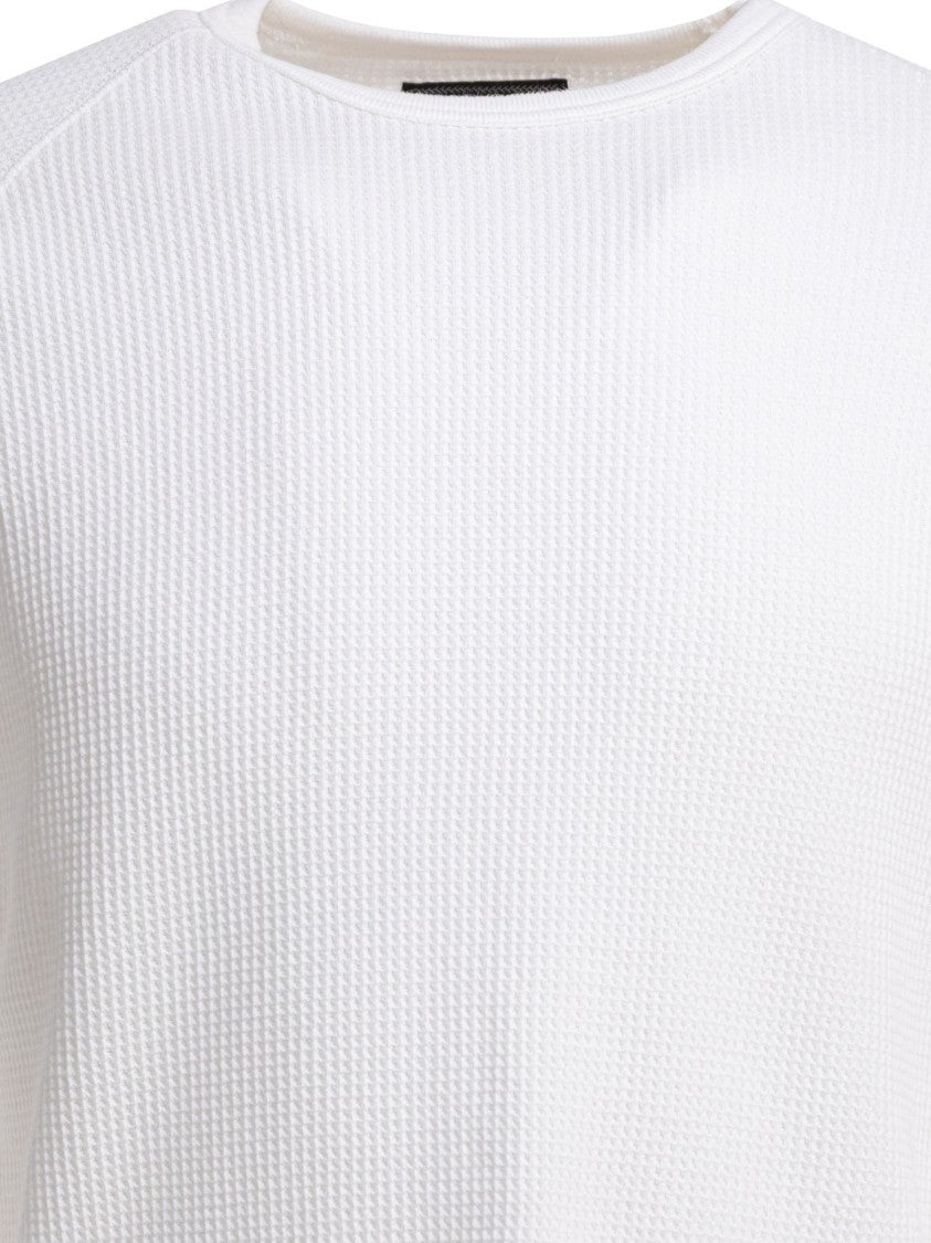 Beams Plus Textured Waffle Knit Long-Sleeve T-Shirt
