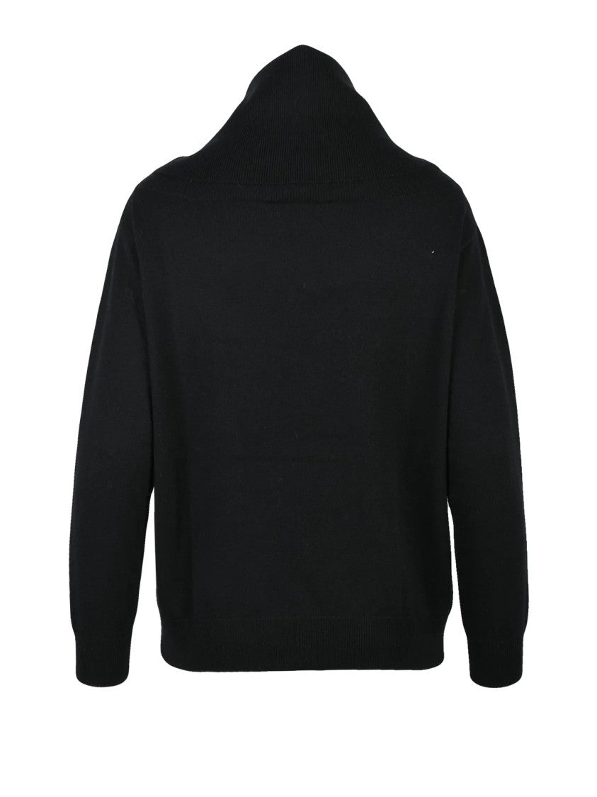 Icona Maxi High Neck Pullover In Soft Fabric Blend