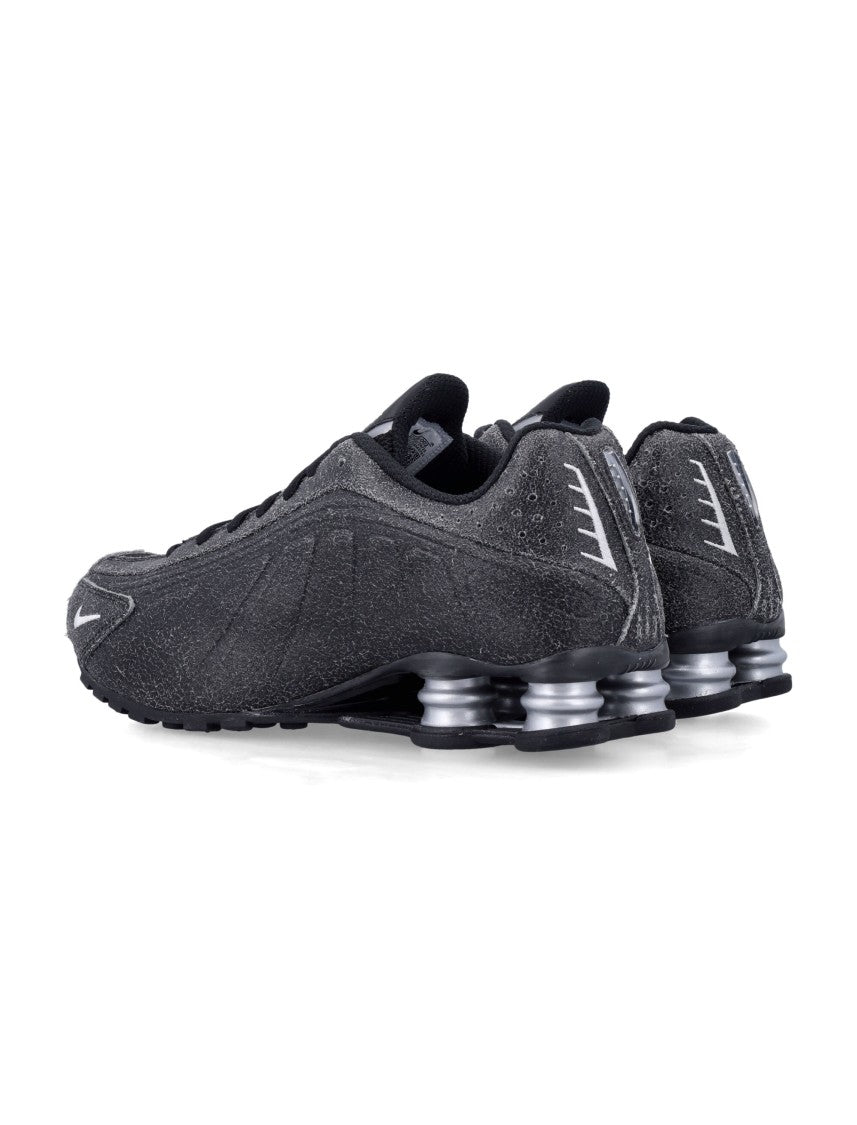 Nike Shox R4 Distressed Leather Sneakers