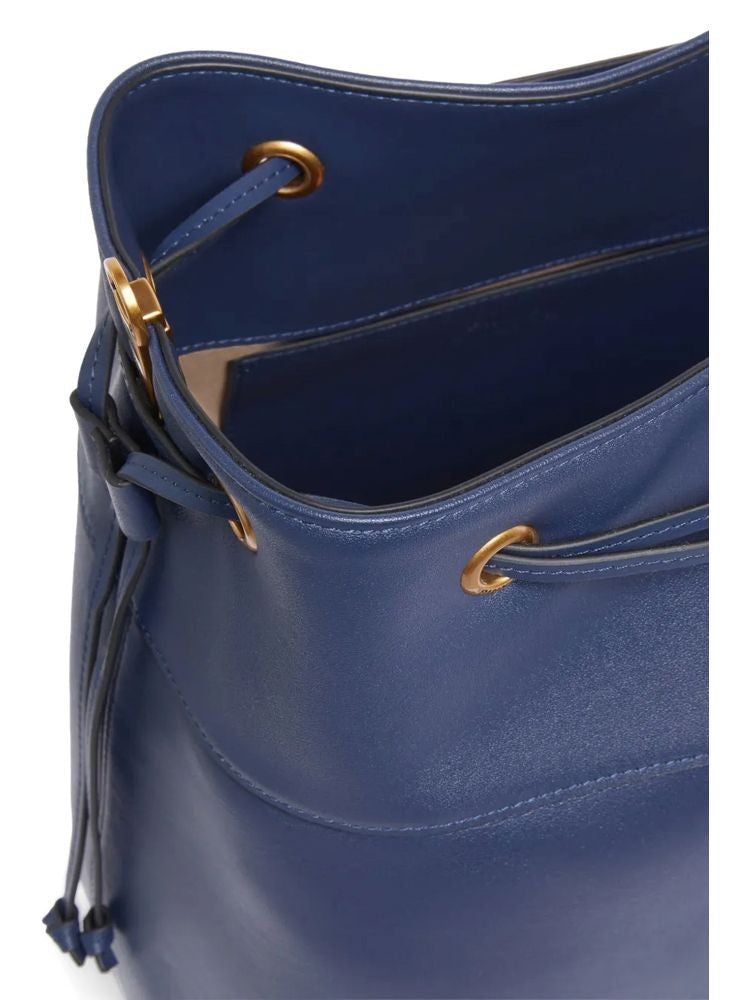 Pinko Structured Shoulder Bag With Drawstring Closure And Star Embellishments