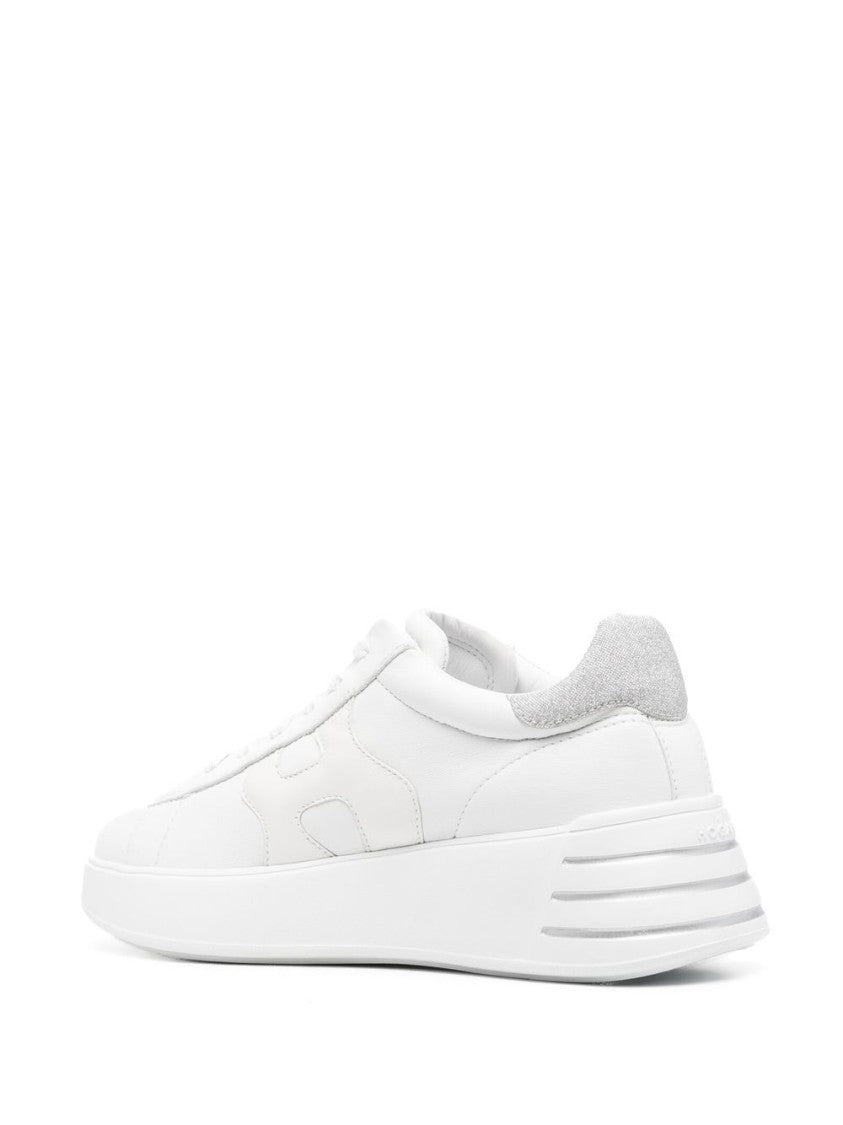 Hogan White Sneakers With Chunky Platform Sole