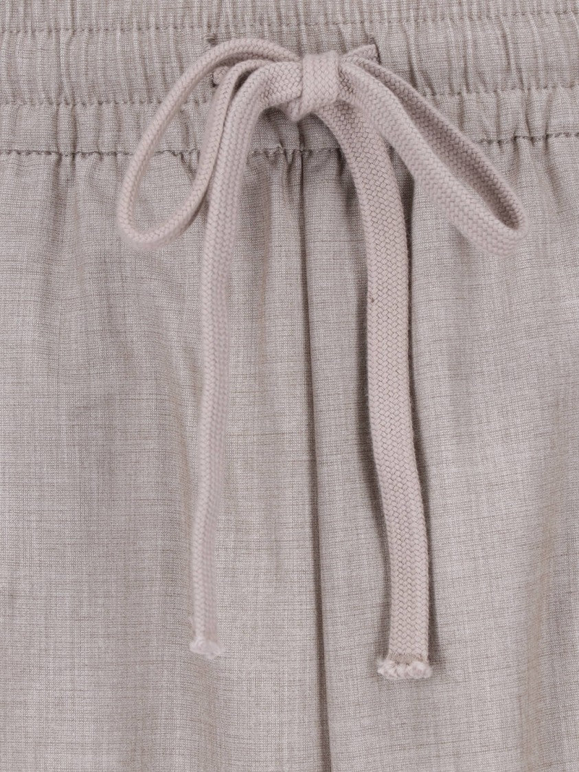 Fear Of God Essentials Grey Fabric Adjustable Waistband Wide-Leg Sweatpants