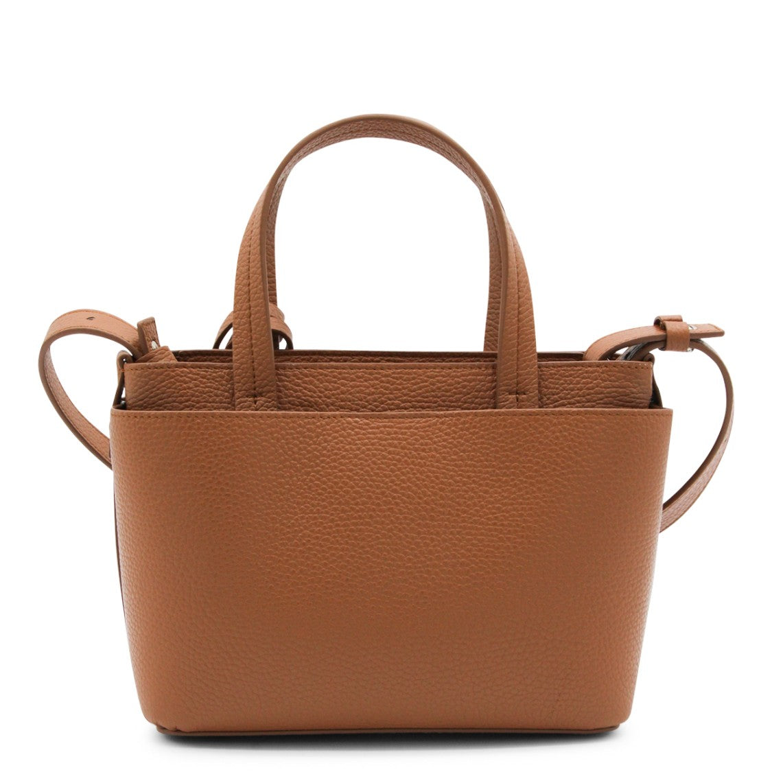 Fabiana Filippi Brown Leather Top Handle Bag