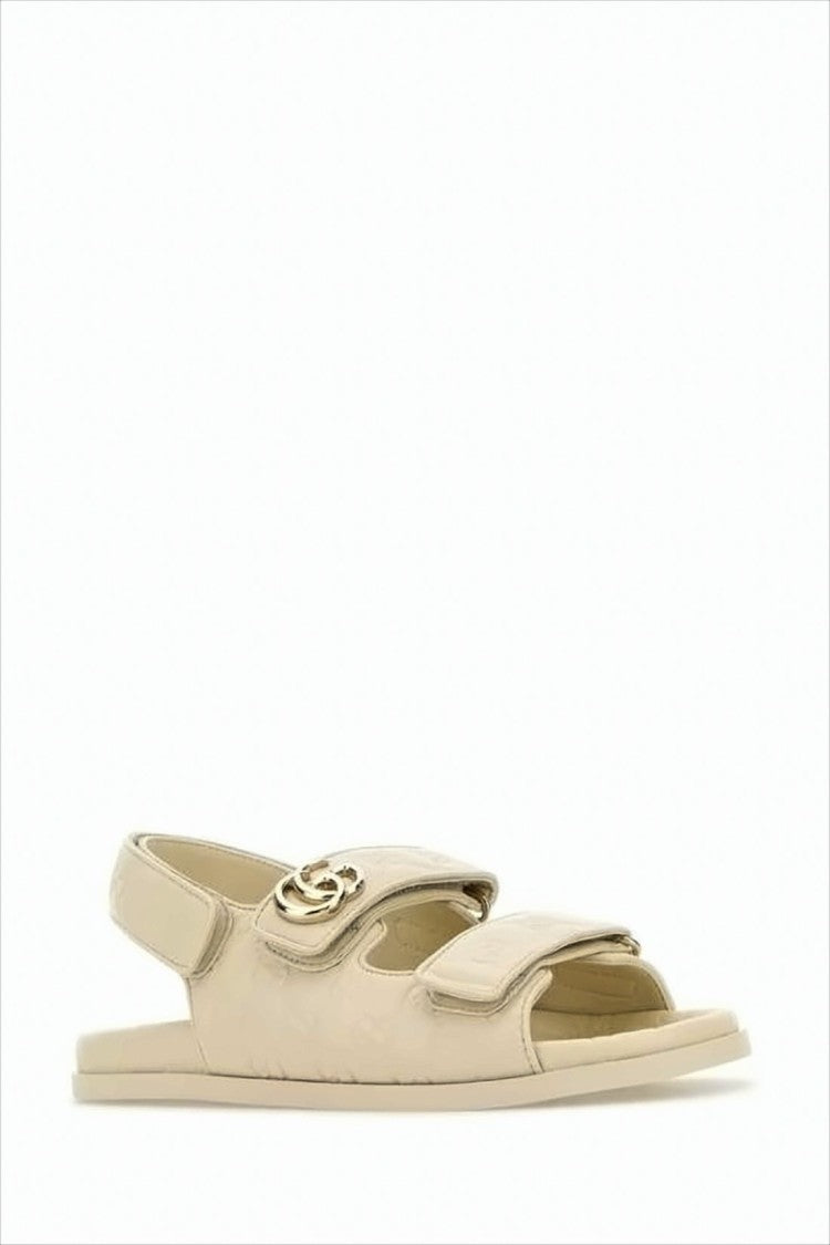 Gucci Leather Slingback Sandal With Adjustable Straps
