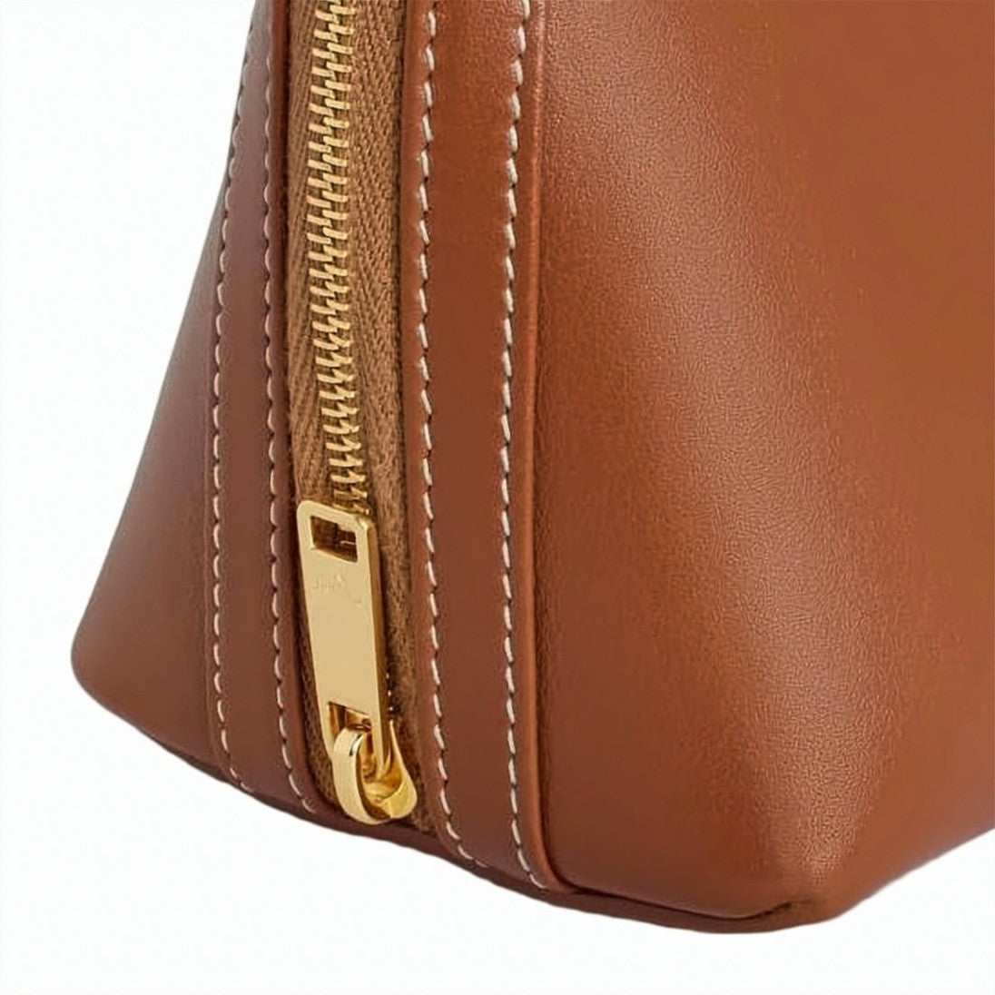 Celine Rectangular Calf Leather Crossbody Bag With Gold-Tone Hardware