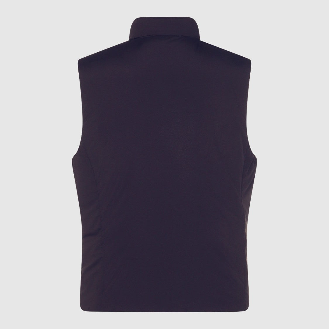 Moorer Sleeveless Vest With High Collar And Zipper Closure