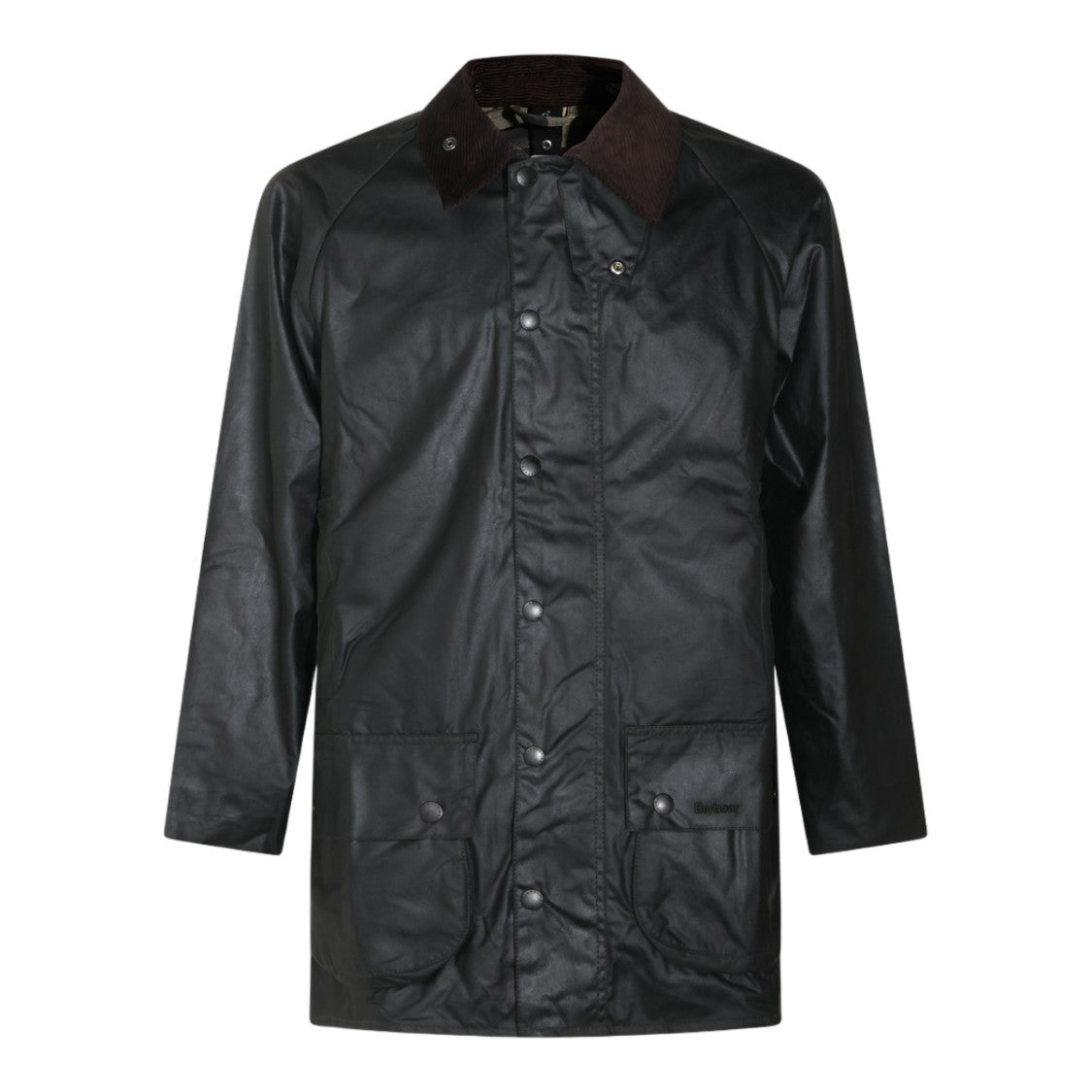 Barbour Matte Black Corduroy Collar Casual Jacket