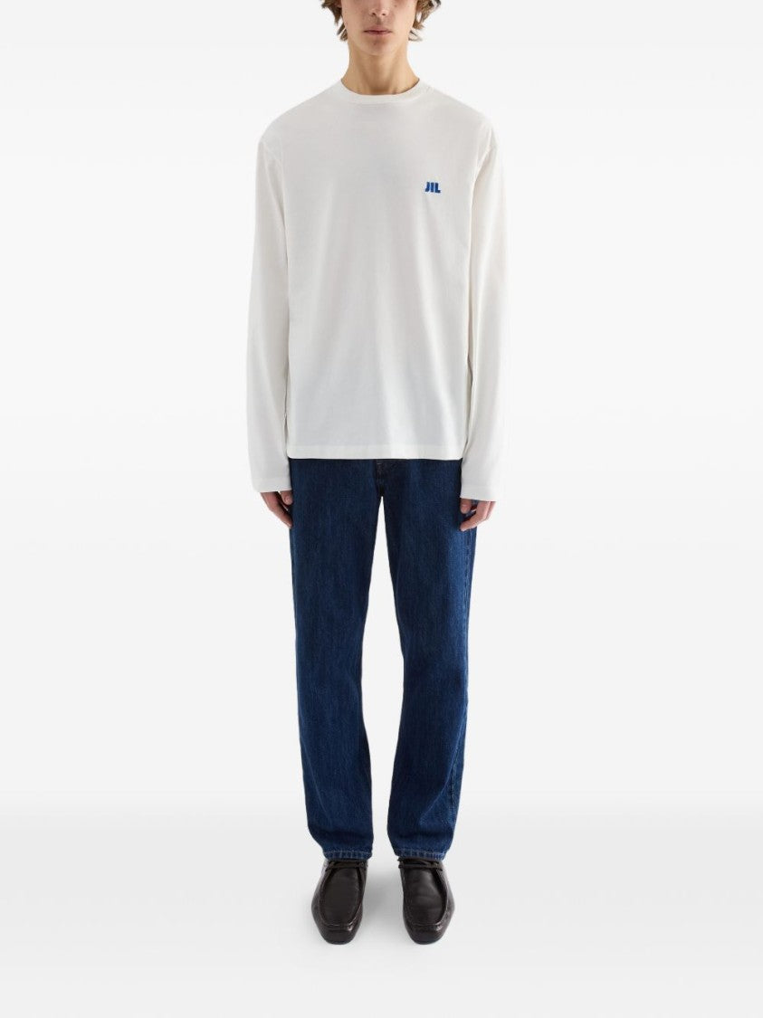 Jil Sander Long-Sleeve Logo Shirt
