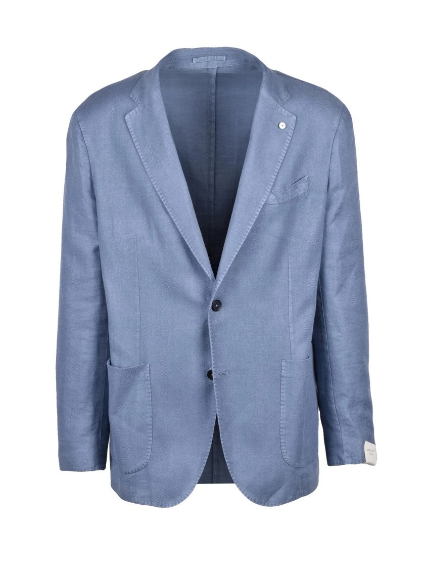 L.B.M. 1911 Blue Linen Cotton Jacket
