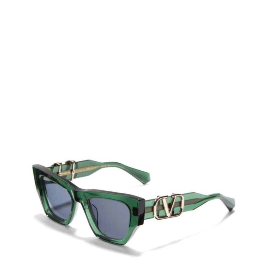 Valentino V - Sette Angular Frame Sunglasses