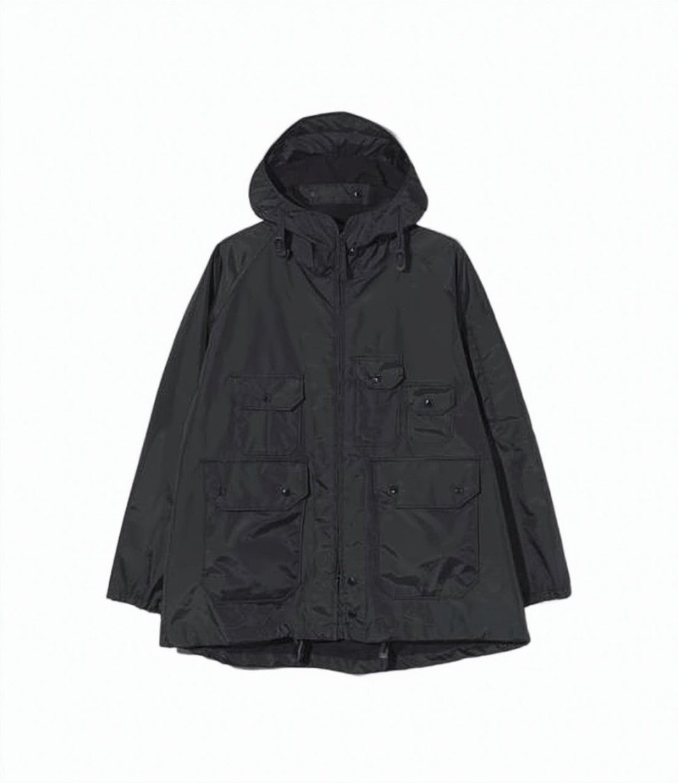 Engineered Garments Hooded Nylon Jacket With Snap Button Closures